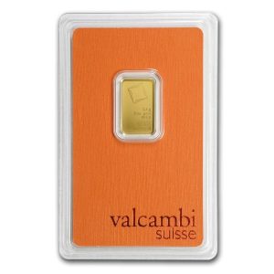 24KY (2.5 Gram) Yellow Gold Bar (Volcambi Brand)