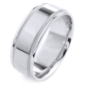 14KW Gold Size 10 (8mmx1.6mm) Comfort Fit  Fashion Wedding Band