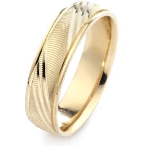 14KY Gold Size 10 (6mmx1.6mm) Comfort Fit  Fashion Wedding Band