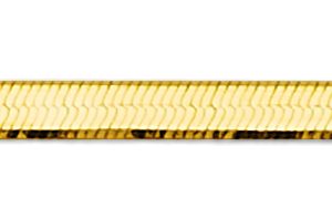 14KY Yellow Gold Solid Herringbone Chain