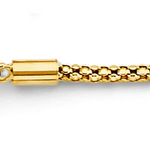 14KY Yellow Gold (Size 7+1) Evil Eye Bracelet