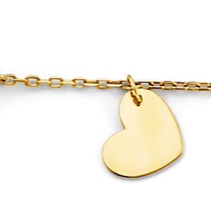 14KY Yellow Gold (Size 7+1) Evil Eye Bracelet