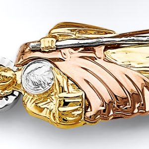 14K 3C Gold (Size 8.5") Men's Bracelet