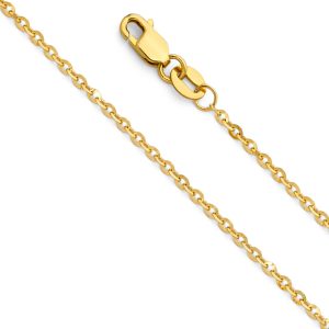14KY Yellow Gold D/C Cable Chain