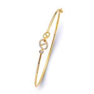 14KY Yellow Gold Lady Bangle