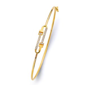 14KY Yellow Gold Lady Bangle