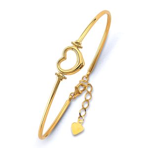14KY Yellow Gold Adjustable Lady Bangle