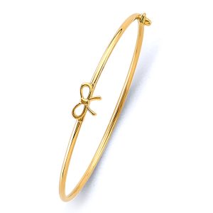 14KY Yellow Gold Lady Bangle