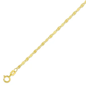 14KY Yellow Gold Solid Hammer Chain