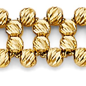 14KY Yellow Gold (Size 7"+1") DC Fancy Bracelet