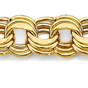 14KY Yellow Gold (Size 7.5") Fancy Bracelet