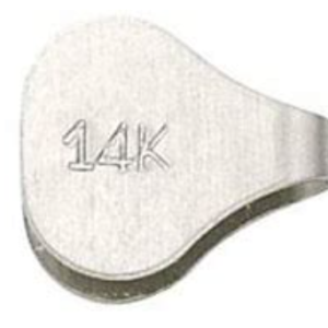 14KY Yellow Gold End Caps